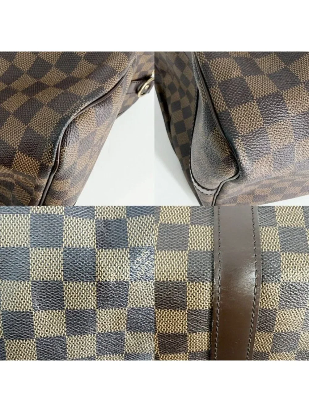 Louis Vuitton Boston Bag Keepall Bandouliere 55 Shoulder Crossbody Damier